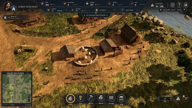 Bergerie et fromagerie : les brebis dans leur enclos de pierre